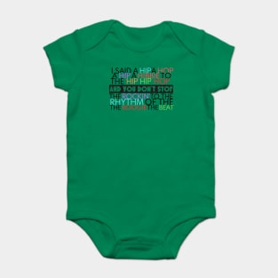 Old Skool Hip Hop And you don't stop Baby Bodysuit